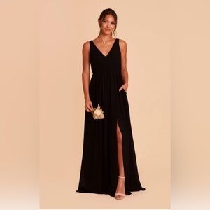 Birdy Grey: Laurie Empire Dress - Chiffon Black with Pockets - Like new!